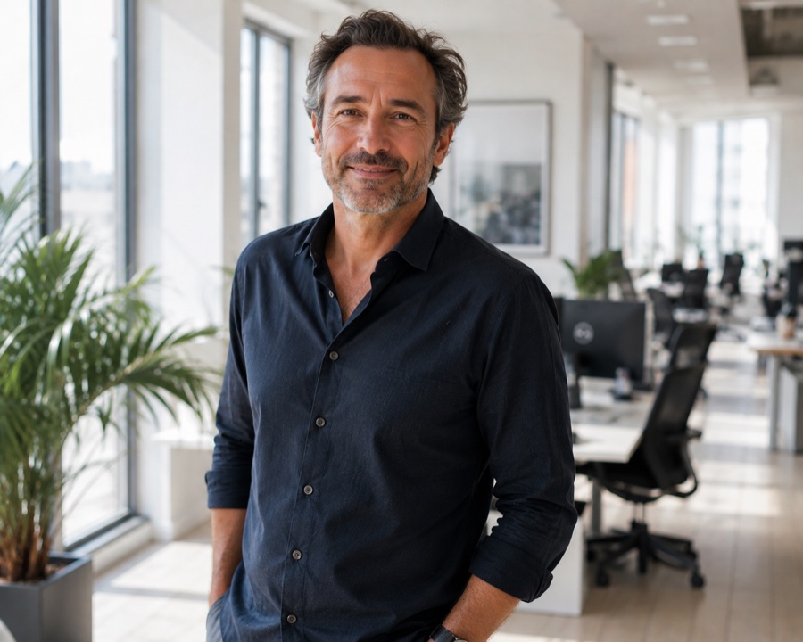 Un dirigeant dans un open space