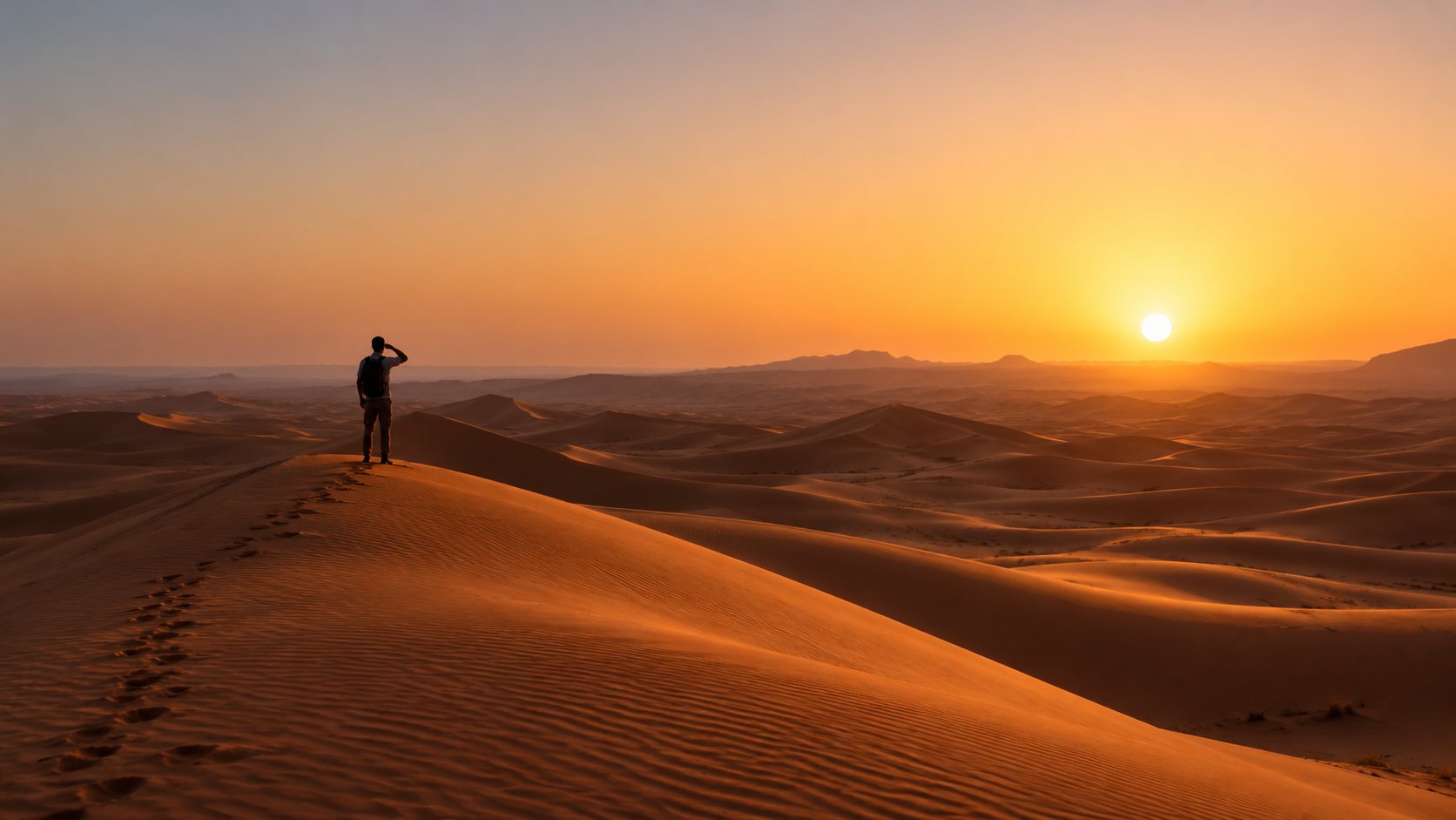 Un voyageur seul dans les dunes : la prospection téléphonique demande de la persévérance